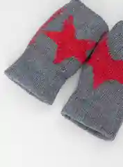 Серый митенки шерстяные, унисекс