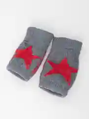 Серый митенки шерстяные, унисекс