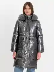 Серый куртка из кашемира зимняя утепленная пальто на осень женская теплая парка на зиму капюшон