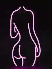 Розовый светодиодная LED лампа-ночник в виде девушки, подарок на 8 марта