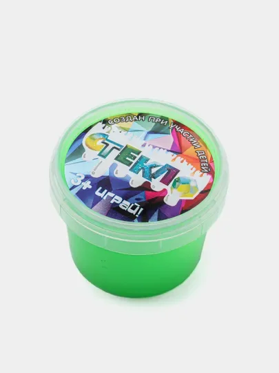 Розовый слайм "Стекло" НЕОН Party Slime