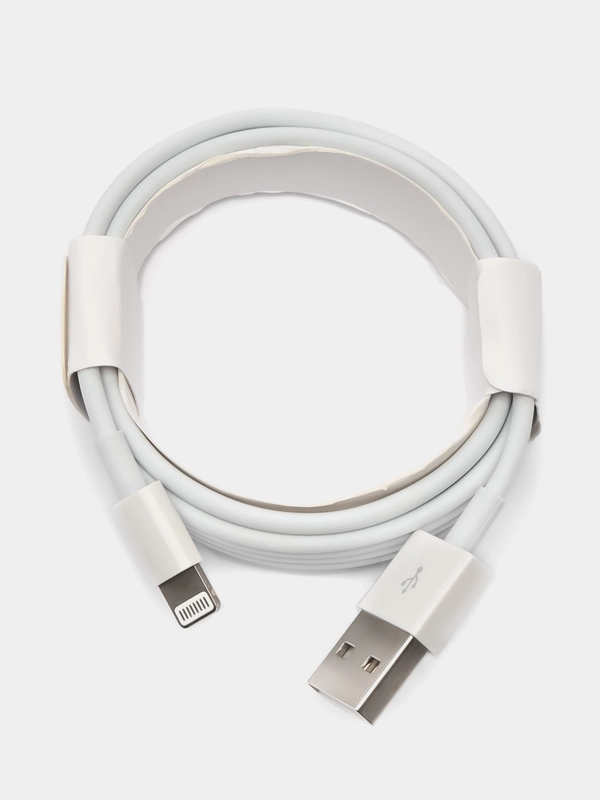 Кабель для зарядки iPhone, iPad, iPod, AirPods Lightning-USB (2м), провод зарядки айфон