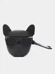 Чехол для беспроводных наушников AirPods 1/2, с карабином, силиконовый