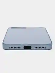 Светло-синий чехол силиконовый со стеклянной панелью для iPhone 7 Plus / iPhone 8 Plus