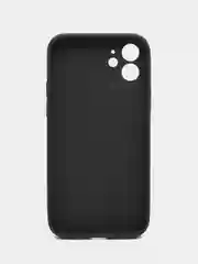 Индиго чехол силиконовый для iPhone 12, со стеклянной панелью