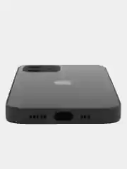 Индиго чехол силиконовый для iPhone 12, со стеклянной панелью