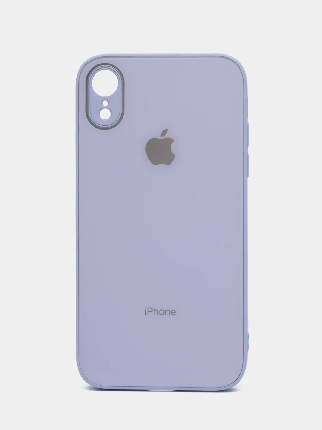 Лавандовый чехол для iPhone XR, со стеклянной панелью и защитой камеры