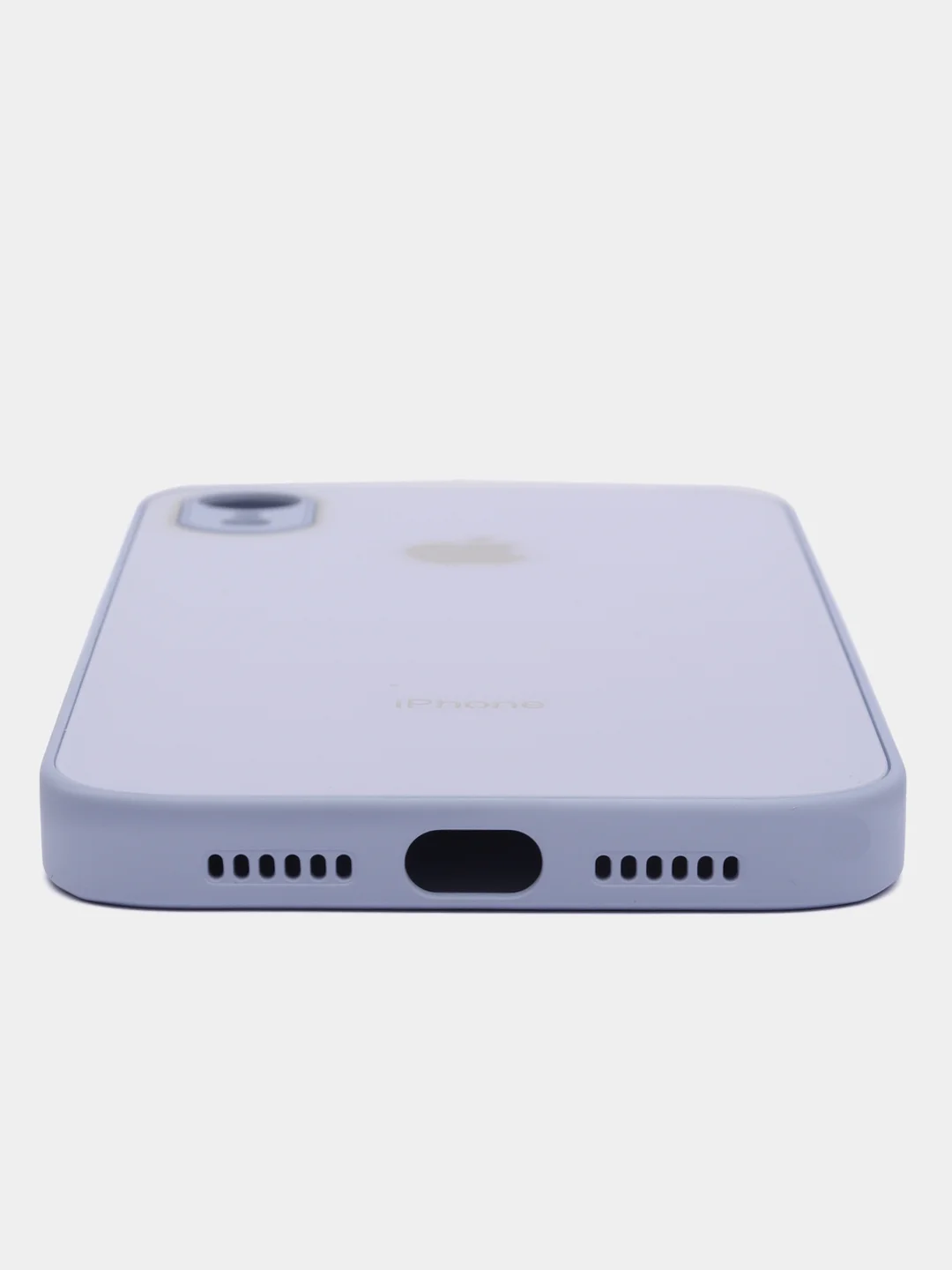 Лавандовый чехол для iPhone XR, со стеклянной панелью и защитой камеры