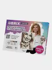Коричневый картина по номерам по вашей фотографии QBRIX A3, набор для творчества