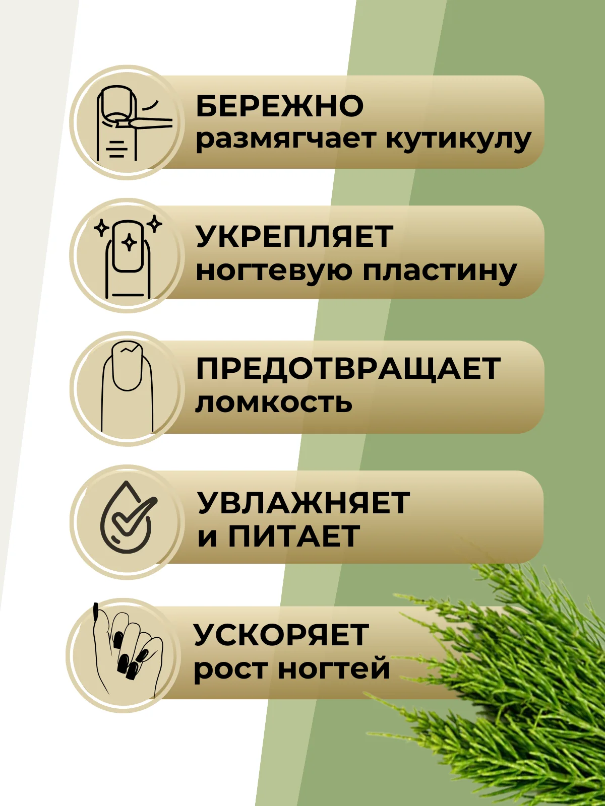 Лечебное средство, масло для кутикулы, масло для лица от отёков и морщин /Хвощ, 12 гр