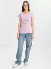 Розовый футболка женская