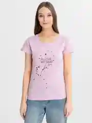 Розовый футболка женская