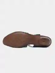 Черный туфли летние женские Rieker из натуральной кожи
