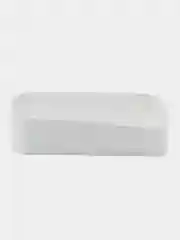 Белый полка для ванной комнаты (на скотче)