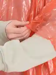Красный плащ-дождевик пончо с капюшоном, 30 мкм, Unibob