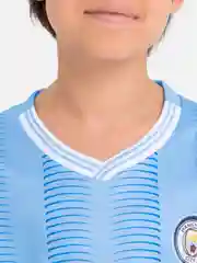 Лазурный детский комплект футбольной формы Messi, Neymar, Cristiano Ronaldo, HAALAND, Benzema