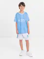 Лазурный детский комплект футбольной формы Messi, Neymar, Cristiano Ronaldo, HAALAND, Benzema