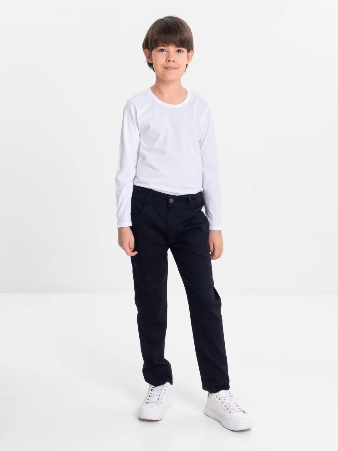 Белый футболка детская для мальчика Danni Long Sleeve, от 1 года до 12 лет