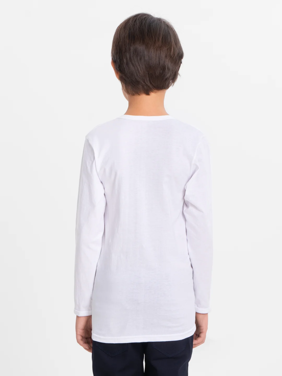 Белый футболка детская для мальчика Danni Long Sleeve, от 1 года до 12 лет