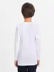 Белый футболка детская для мальчика Danni Long Sleeve, от 1 года до 12 лет