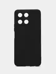 Черный чехол Honor X6a / Хонор Х6а силиконовый, цветной, матовый