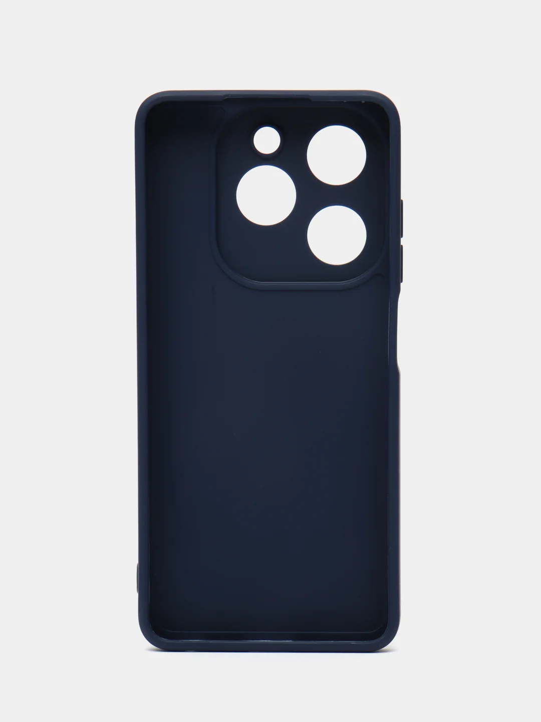 Синий чехол Infinix Hot 40i, Smart 8, Spark 20 силиконовый, цветной, матовый