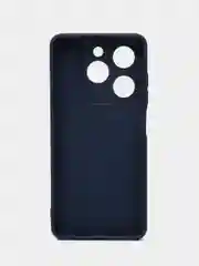 Синий чехол Infinix Hot 40i, Smart 8, Spark 20 силиконовый, цветной, матовый