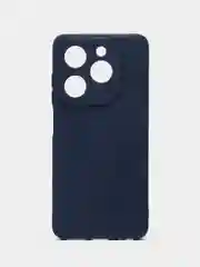 Синий чехол Infinix Hot 40i, Smart 8, Spark 20 силиконовый, цветной, матовый