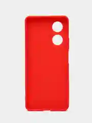 Красный чехол Oppo A58 / Оппо А58, силиконовый, цветной, матовый