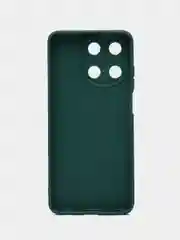 Тёмно-зелёный чехол для Realme 11 4G / Реалми 11 4Г, силиконовый, матовый