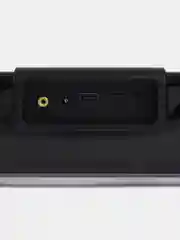 Черный стереосистема для дома с двумя микрофонами, Bluetooth колонка, саундбар, караоке домашнее