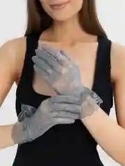 Красный женские гипюровые ажурные перчатки бальные, 5 цветов