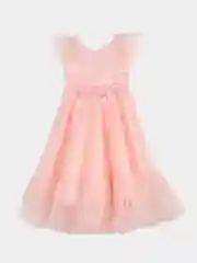Коралловый меланж платье праздничное