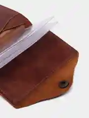 Ледяной обложка для паспорта с вкладышем, натуральная кожа