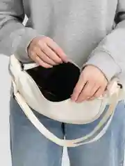 Белый сумка женская через плечо из холста