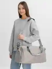Серый меланж сумка спортивная, дорожная