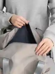 Серый меланж сумка спортивная, дорожная