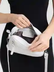 Белый сумка baro из натуральной кожи женская
