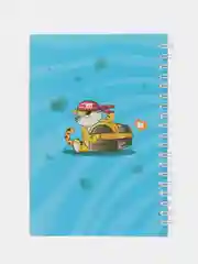 Голубой блокнот с ручкой