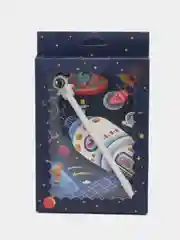 Голубой блокнот с ручкой