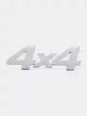 Серебряный шильдик на авто 4х4