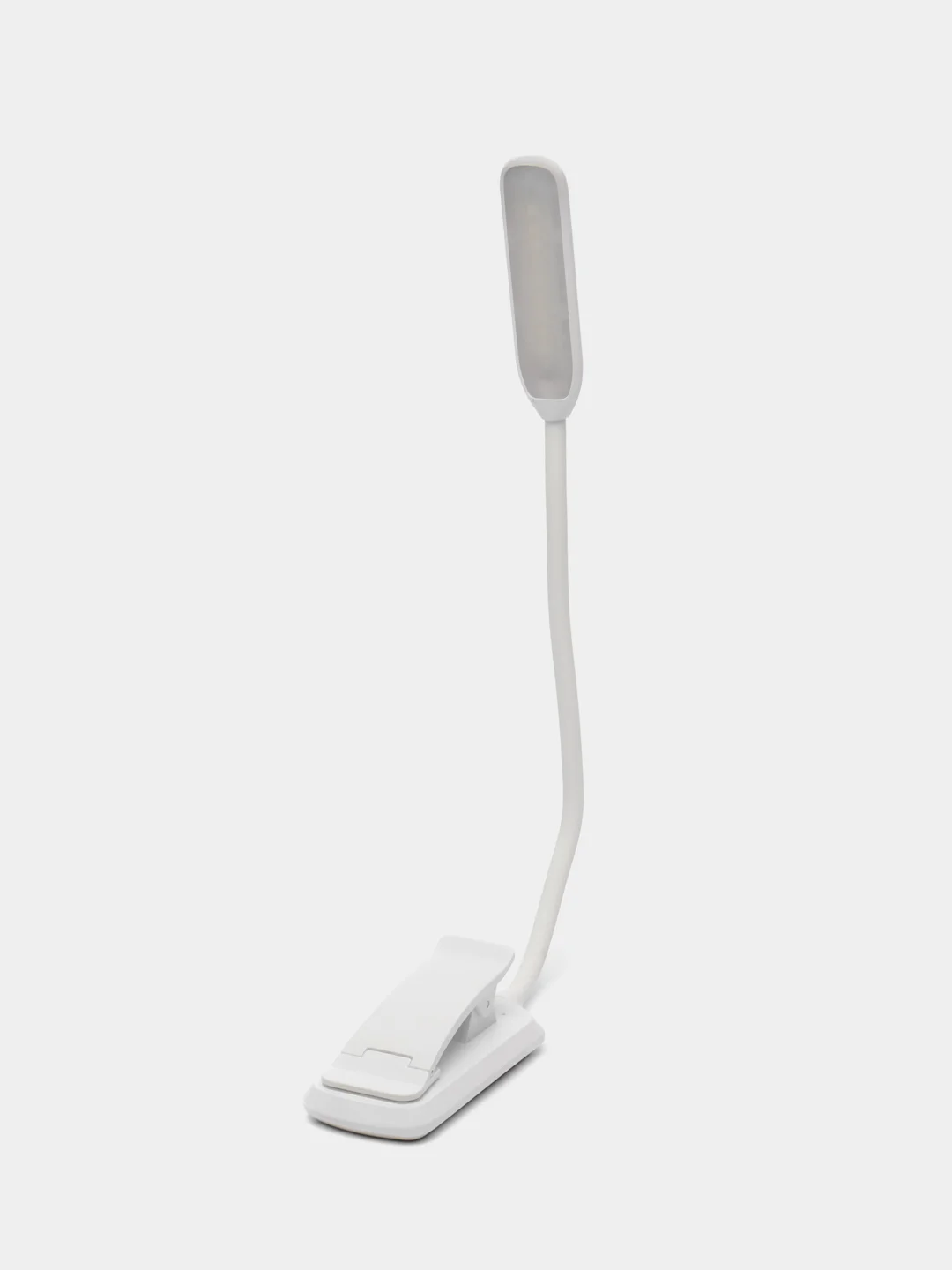 Белый лампа для чтения книг на прищепке, светильник USB, фонарик настольный с зажимом