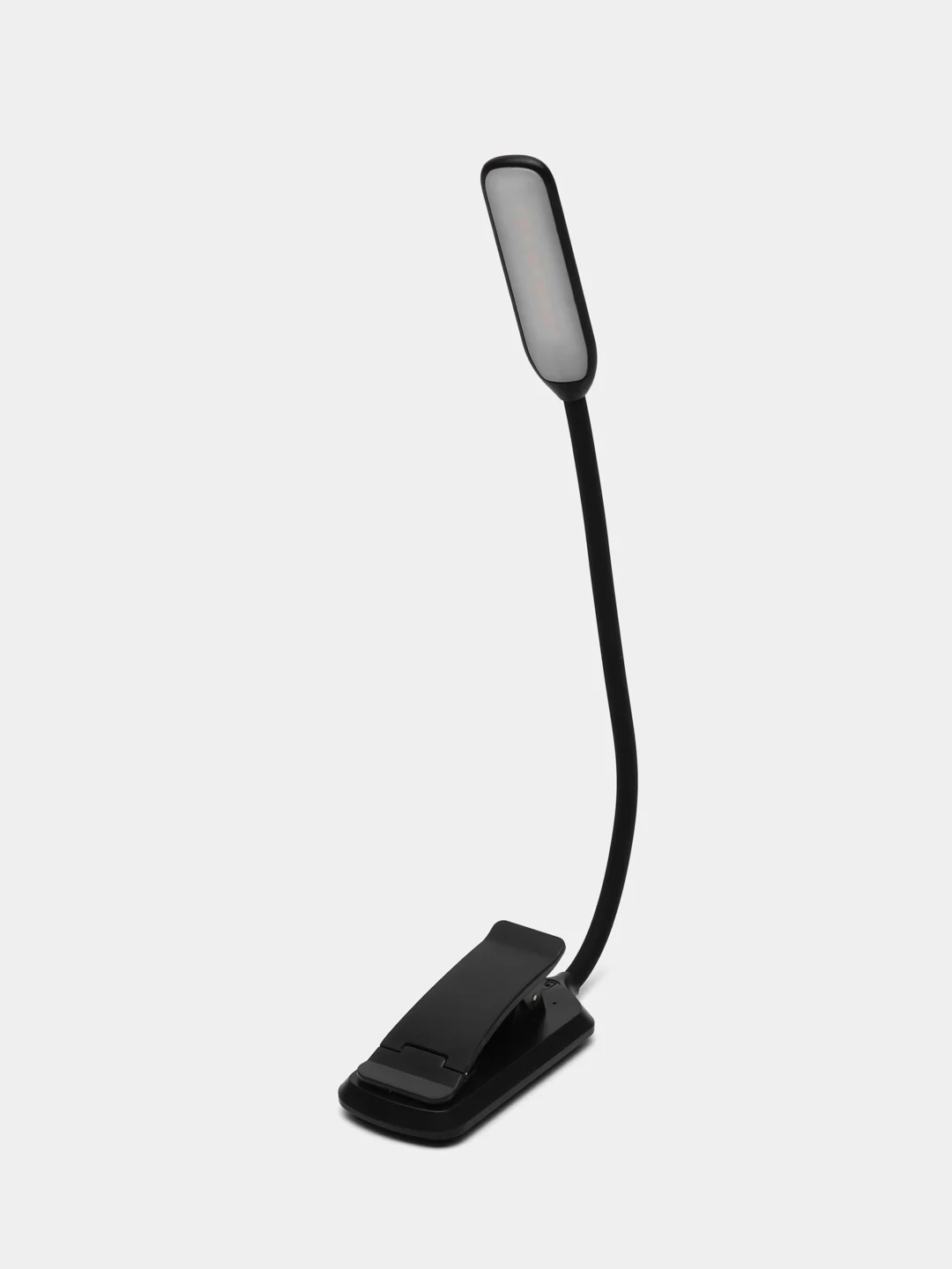 Черный лампа для чтения книг на прищепке, светильник USB, фонарик настольный с зажимом
