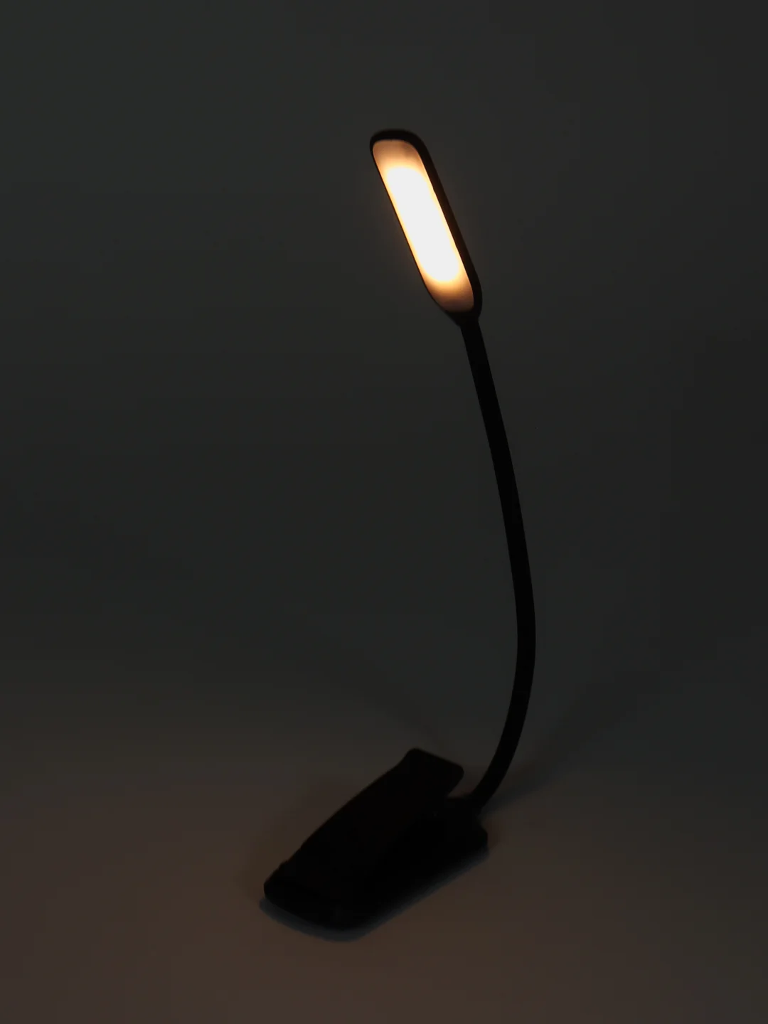 Черный лампа для чтения книг на прищепке, светильник USB, фонарик настольный с зажимом