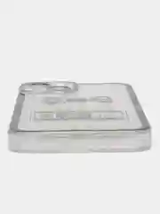Золотой чехол на iPhone 7 / 8 Plus / X / XS / XR / 11 / 12 / 13 / 14 Pro Max / 15 Pro, айфон про макс, прозрачный