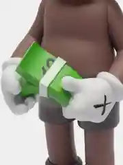 Коричневый коллекционная фигурка, статуэтка KAWS с деньгами Companion Medicom Toy, 30 см