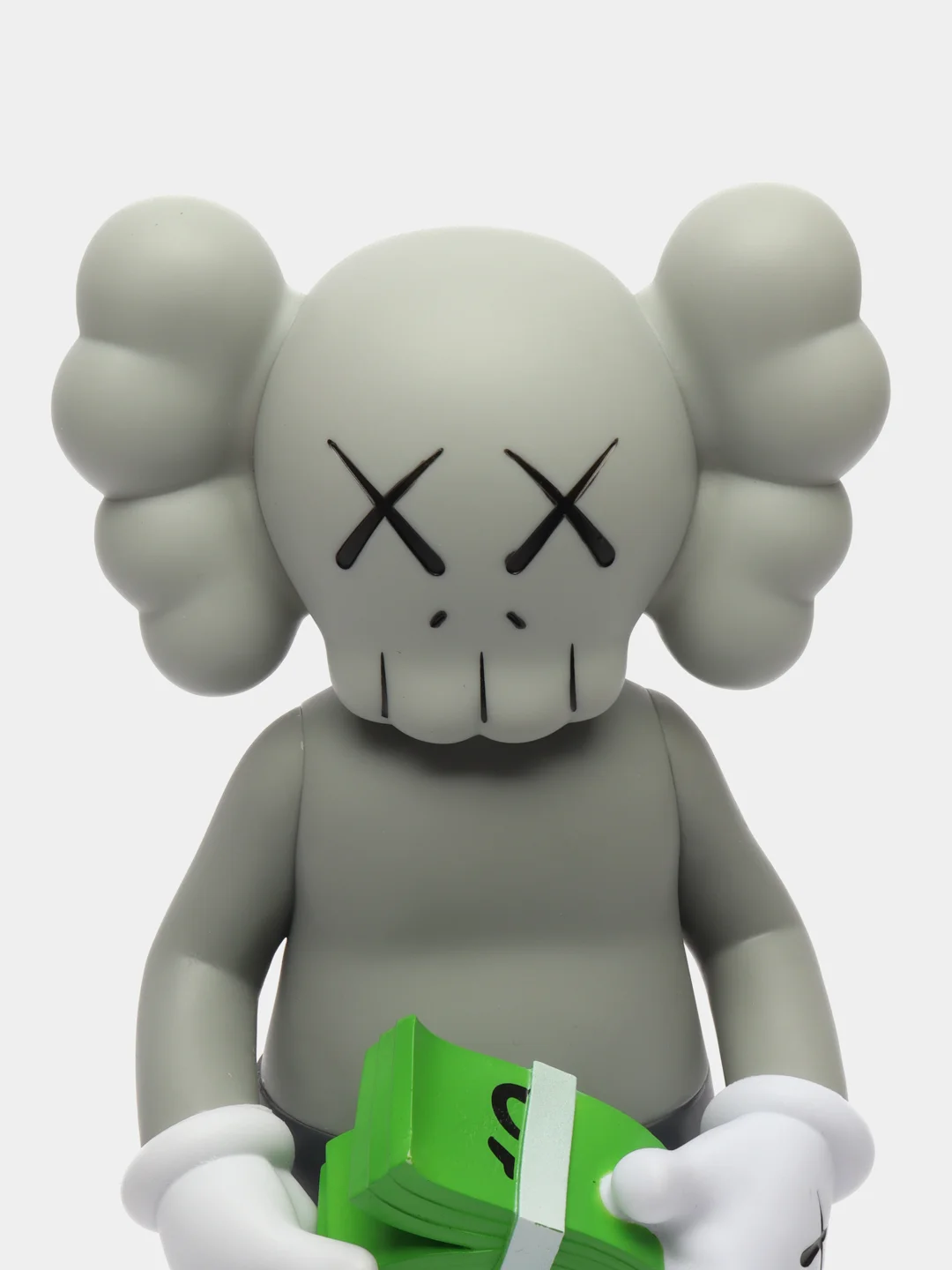 Серый коллекционная фигурка, статуэтка KAWS с деньгами Companion Medicom Toy, 30 см