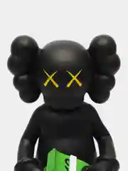Серый коллекционная фигурка, статуэтка KAWS с деньгами Companion Medicom Toy, 30 см