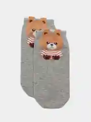 Серый меланж женские носки из хлопка