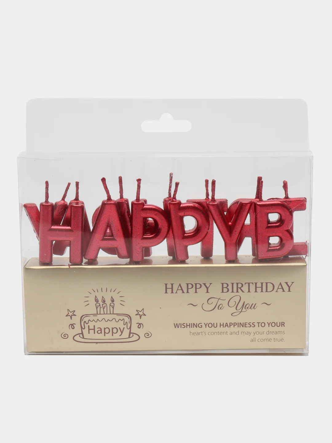 Багровый свечи для торта "Happy Birthday", свечи на день рождения